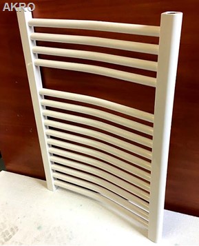GRZEJNIK łazienkowy 60x70 biały łuk drabinka 455W 90°C