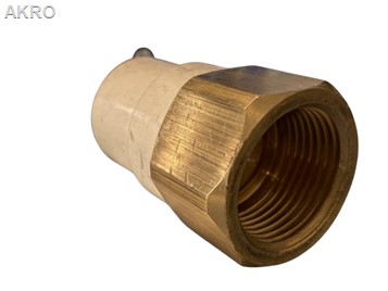 Mufa 1"x1" (śr.29mm) KWxGW ciepła woda cpvc kremowa