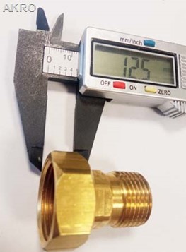 Łącznik wodomierza 1/2" - komplet