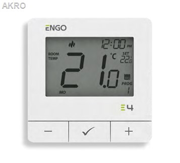 ENGO E4-W BIAŁY przewodowy natynkowy regulator tem