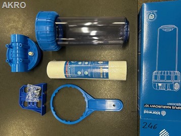 Klarwod zestaw filtr 3-cz 1" klucz płytka wkład