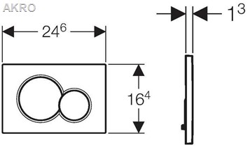 Geberit Sigma 115770215 przycisk spłukujący do wc