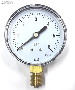 Manometr 6bar-63mm-1/4" BOCZNY