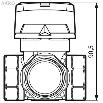 AFRISO Zawór mieszający 4-drogowy 5/4" Pro-Click
