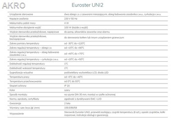 Euroster Sterownik UNI2