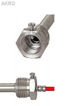 Kieszeń termometra 1/2" 30mm AISI PG9 nierdzewka