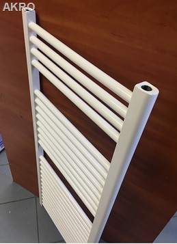 GRZEJNIK łazienkowy 50x120 biały prosty drabinka 624W 90°C