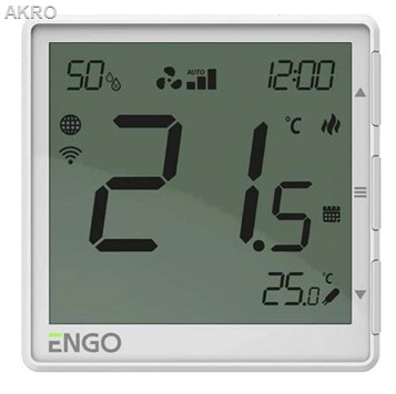 Regul.ENGO EFAN 230V biały podtynk Wi-FI