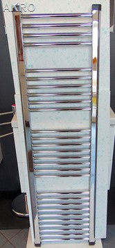 GRZEJNIK łazienkowy 50x140 CHROM prosty drabinka 463W 90°C
