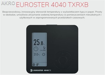 EUROSTER 4040TXRXB bezprzewodowy sterownik CZ