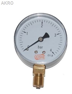 Manometr 4 bary 63mm 1/4" boczny