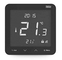 Regulator TECH R-8PB PLUS czarny do sterowania temperaturą