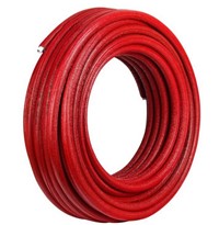 PEX 25x2,5 w otulinie 50m CZERWONA pre-izol 9mm pe