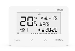 Sterownik pokojowy TECH ST-293 V3 BIAŁY podświetla