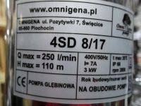 Pompa głębinowa 4SD-8/17