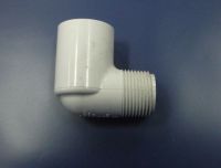 Kolanko 3/4" (śr.27mm) 90° KWxGZ zimna woda pvc biała