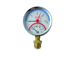 Termomanometr 4bar-80mm-120*C-1/2" bok