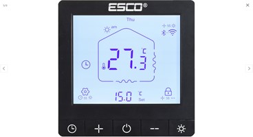 ESCO TC-710C WIFI TUYA CZARNY Sterownik Termostat