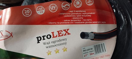 Wąż ogrodowy 1" 30m czarny proLEX