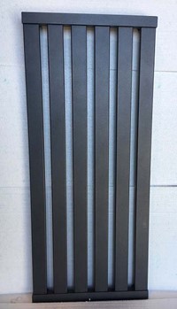 Grzejnik łazienkowy dekoracyjny 120x52 grafit rozstaw 50cm