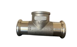 Miedź Trójnik SANHA PURAPRESS 22x3/4''GWx22