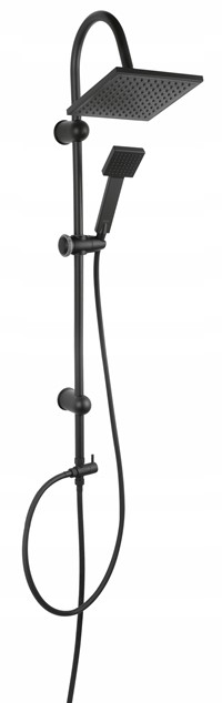 Zestaw natryskowy FERRO SQUERTO BLACK NB-22BL
