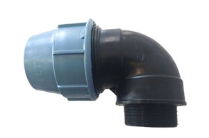 PE kolano 90x3"GW-PE kolanko skręcane