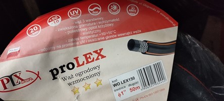 Wąż ogrodowy 1" 50m czarny proLEX