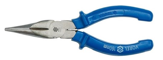 Szczypce VOREL wydłużone proste 160mm