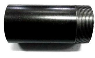 Rura gwintowana czarna  2"x150mm gwint jednostronny króciec króciak
