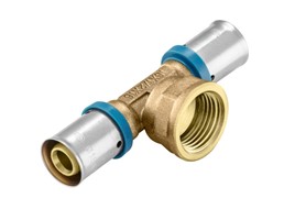 Trójnik zaprasowywany 16x1/2" gwint wewnętrzny szczęka U