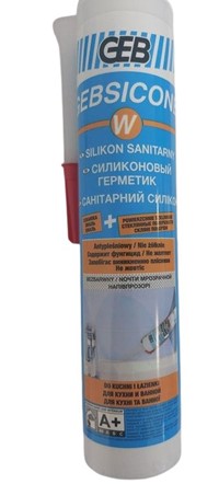 Silikon sanitarny GEB 310ml BEZBARWNY