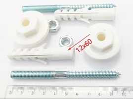 Śruby do mocowania umywalki 8x100