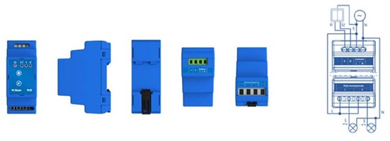 TECH SINUM PS-2 Przekaźnik bezprzewod. DIN