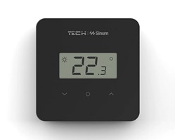 TECH SINUM R-S2 czarny Przewodowy regulator pokoj
